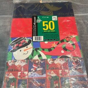 Cleo Gift Wrap 50 Sq Ft
Vintage Christmas Theme 8
Sheets 8 Designs 1997 New